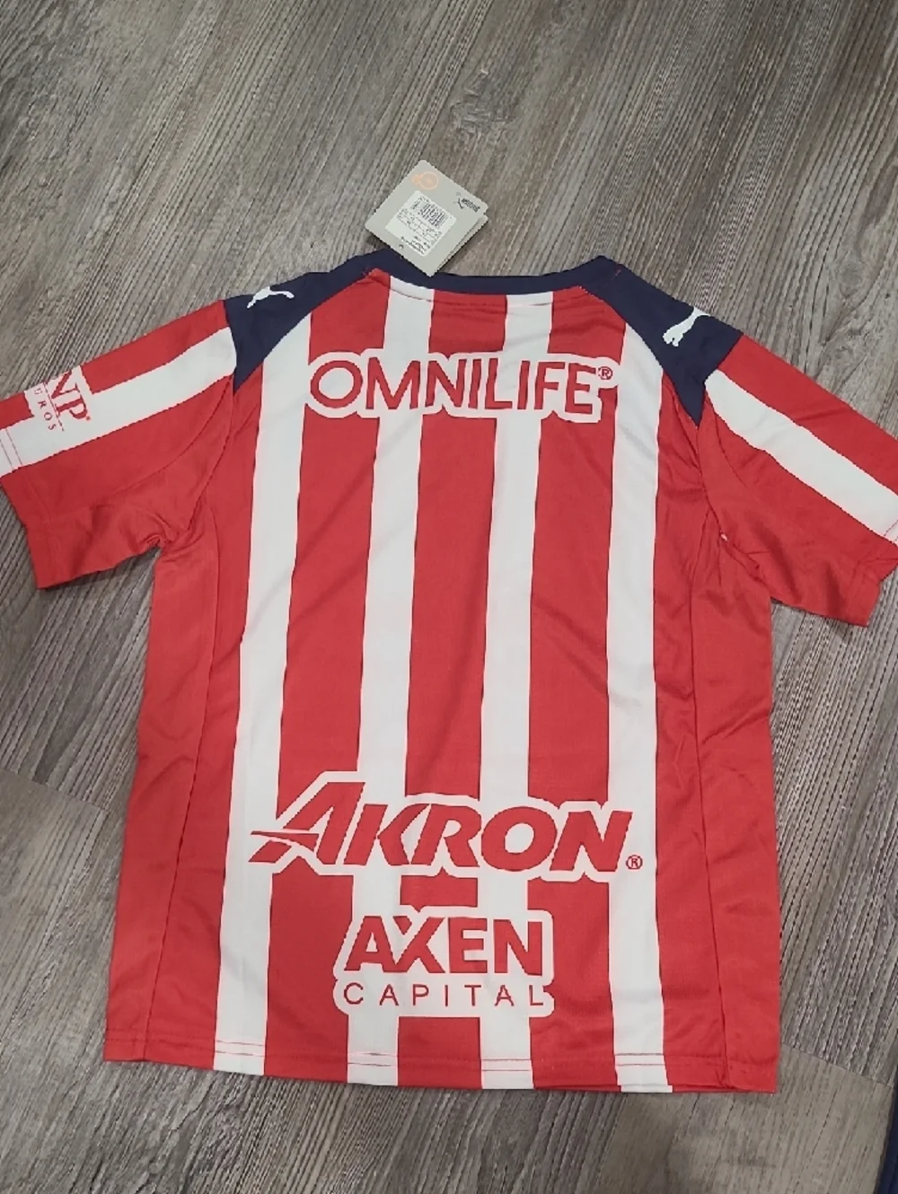 PUMA Guadalajara Soccer Jersey and Shorts Set Red White Navy Blue Size S - Picture 9 of 9